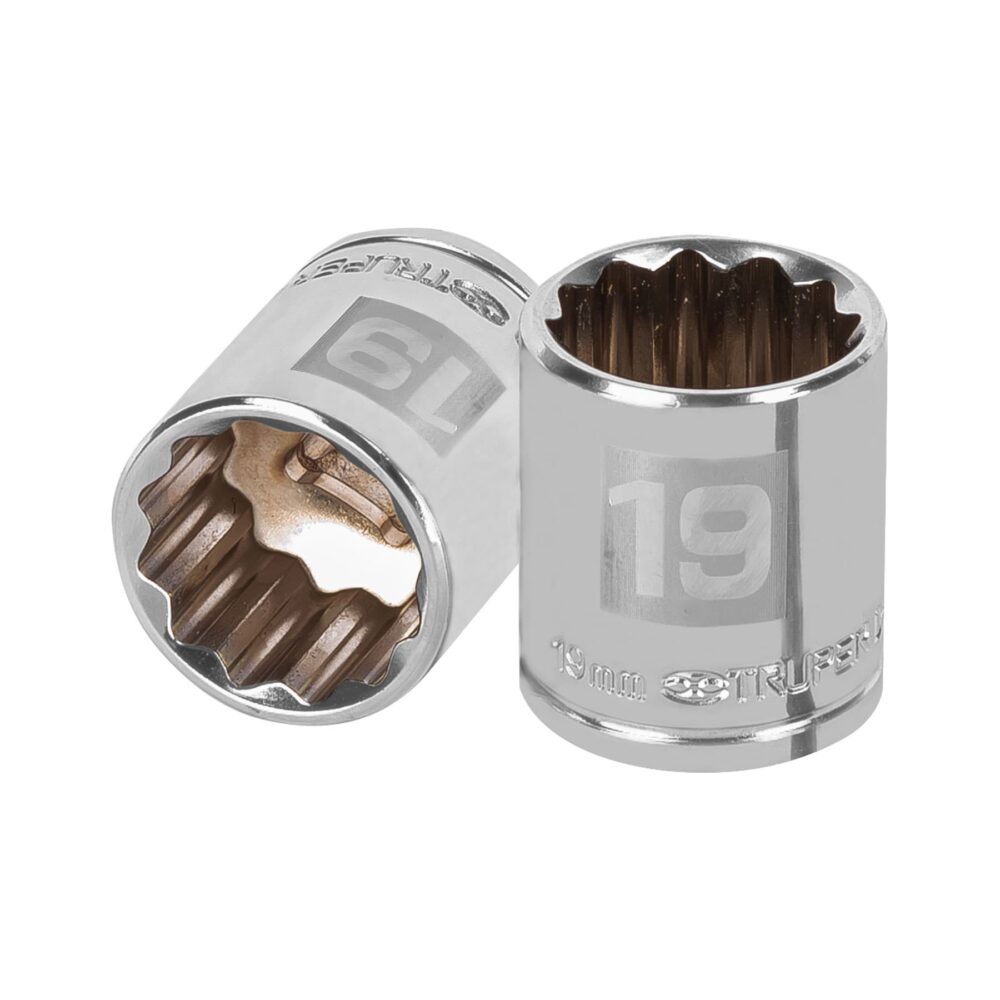 DADO DE 19 MM, 12 PUNTAS, CUADRO 3/8"