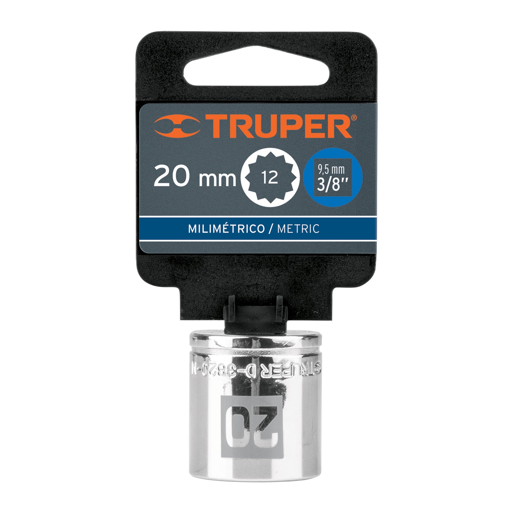 DADO DE 20 MM, 12 PUNTAS, CUADRO 3/8" - Image 2