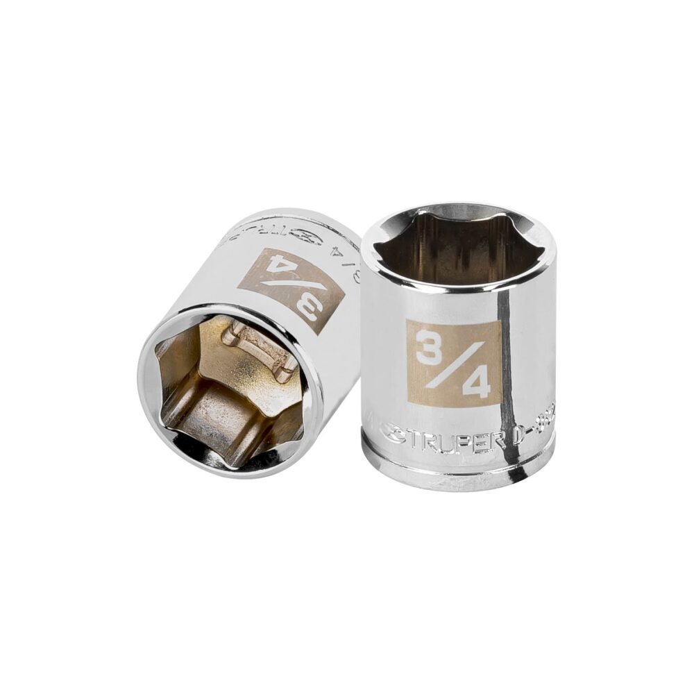 DADO DE 3/4", 6 PUNTAS, CUADRO 3/8"