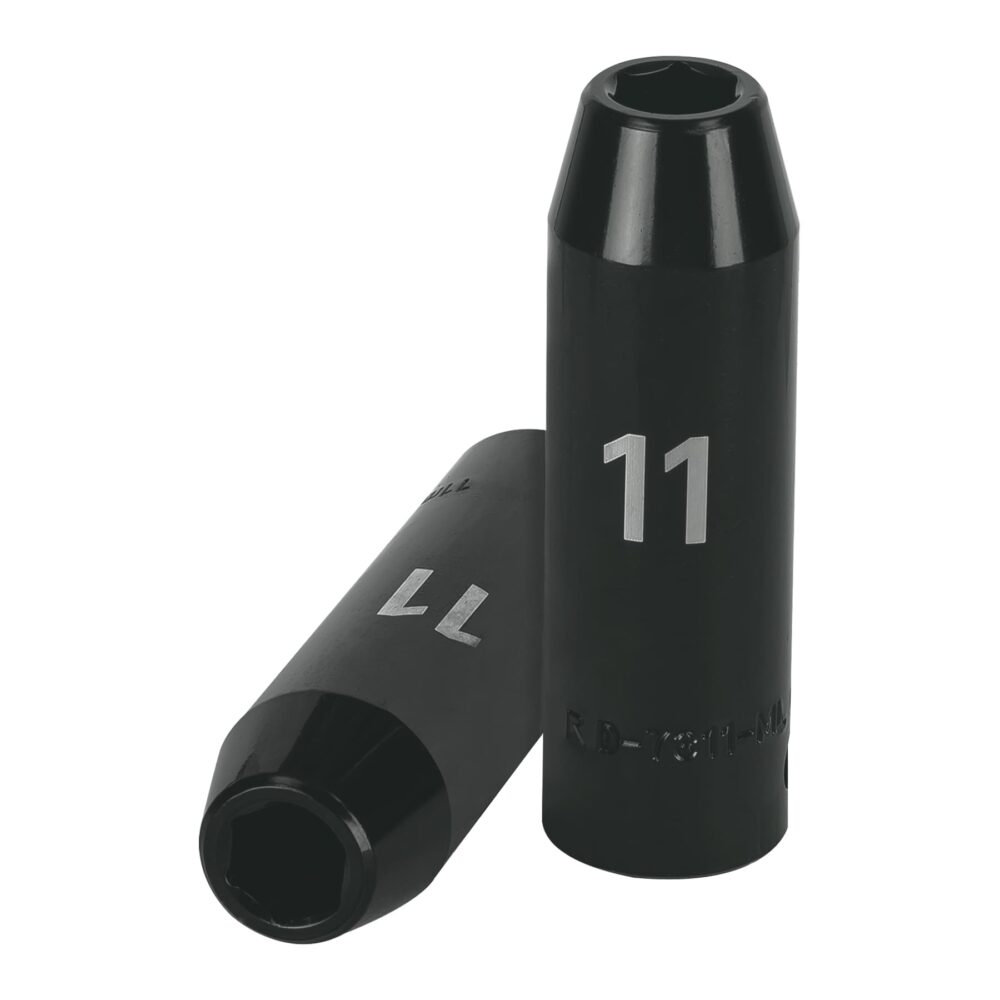 DADO LARGO CUADRO 1/2" DE IMPACTO 6 PUNTAS DE 11 MM