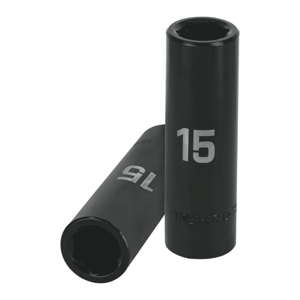 DADO LARGO CUADRO 1/2" DE IMPACTO 6 PUNTAS DE 15 MM