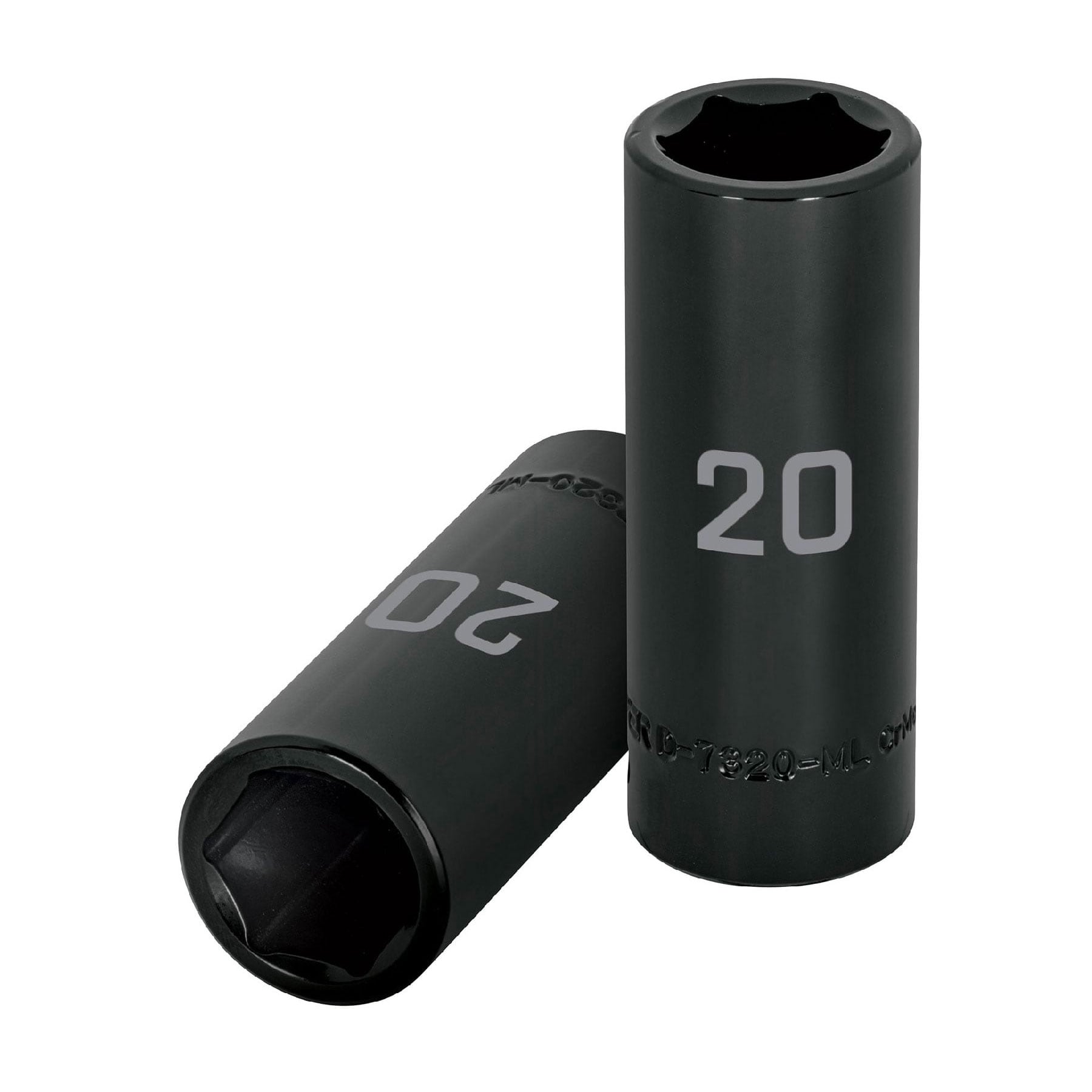 DADO LARGO CUADRO 1/2" DE IMPACTO 6 PUNTAS DE 20 MM