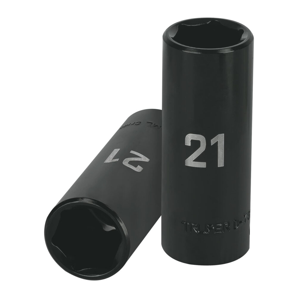 DADO LARGO CUADRO 1/2" DE IMPACTO 6 PUNTAS DE 21 MM