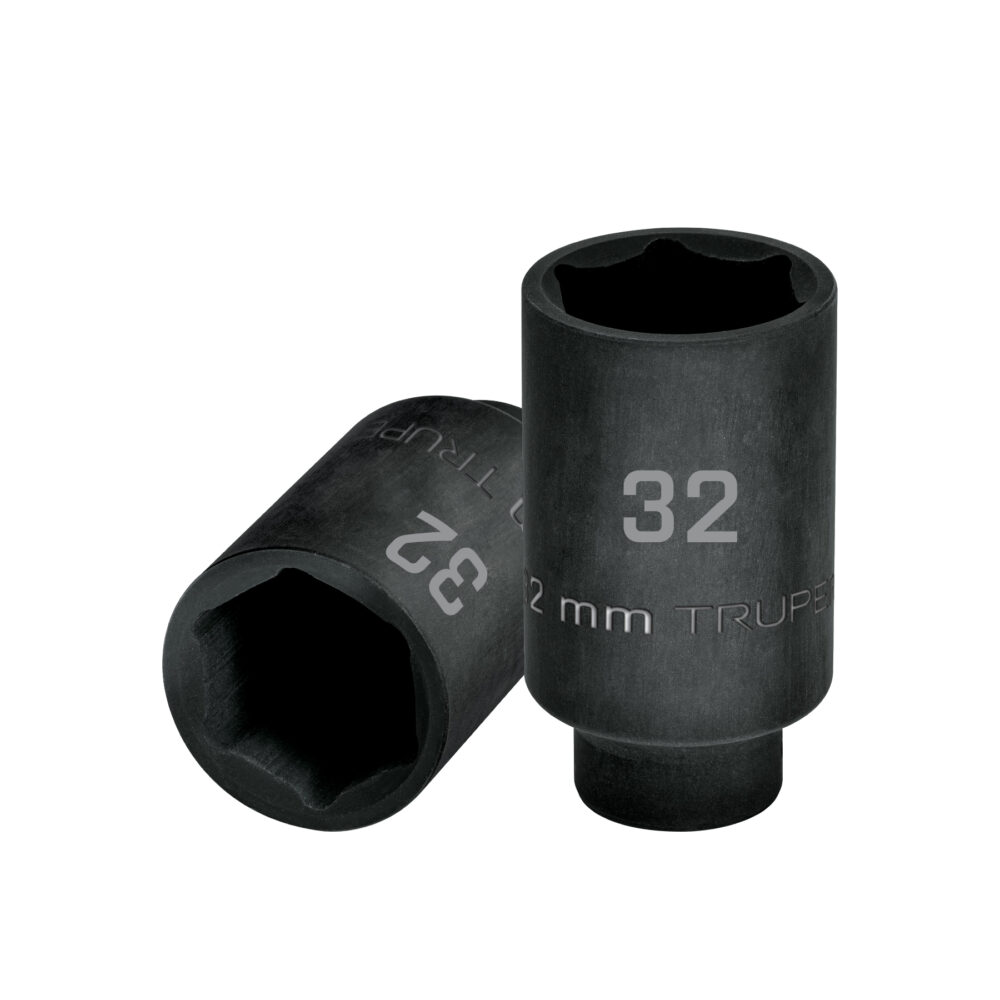 DADO LARGO IMPACTO DE 32 MM, 6 PUNTAS, CUADRO 1/2"