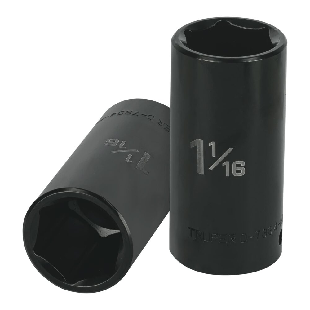 DADO LARGO IMPACTO DE 1-1/16", 6 PUNTAS, CUADRO 1/2"