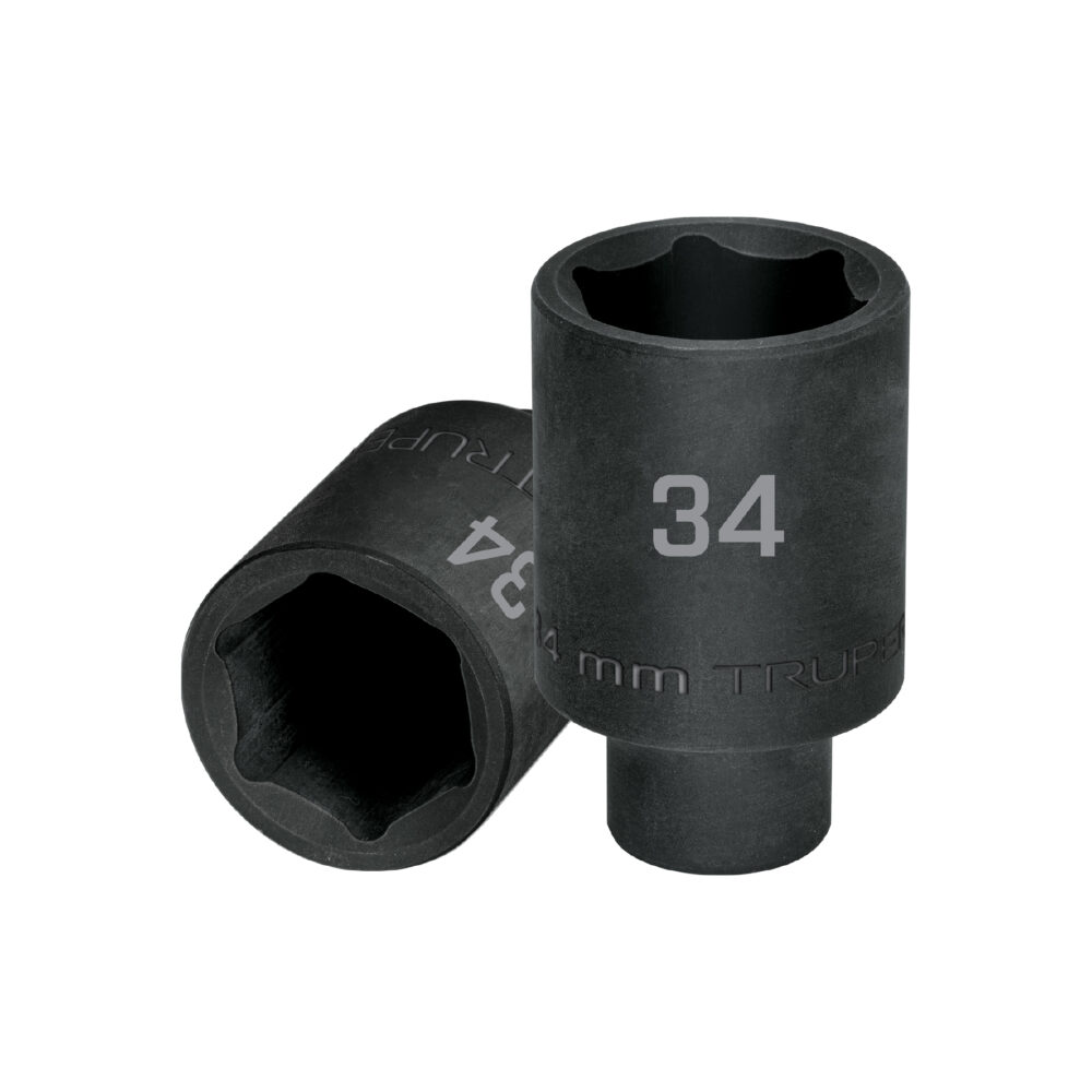 DADO LARGO IMPACTO DE 34 MM, 6 PUNTAS, CUADRO 1/2"