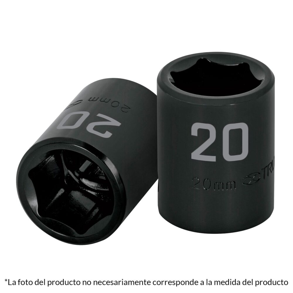 DADO CUADRO 1/2" DE IMPACTO 6 PUNTAS DE 12 MM