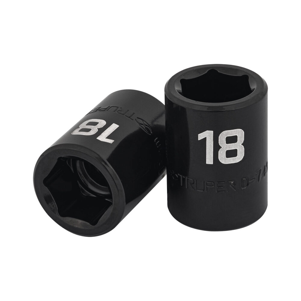DADO CUADRO 1/2" DE IMPACTO 6 PUNTAS DE 18 MM