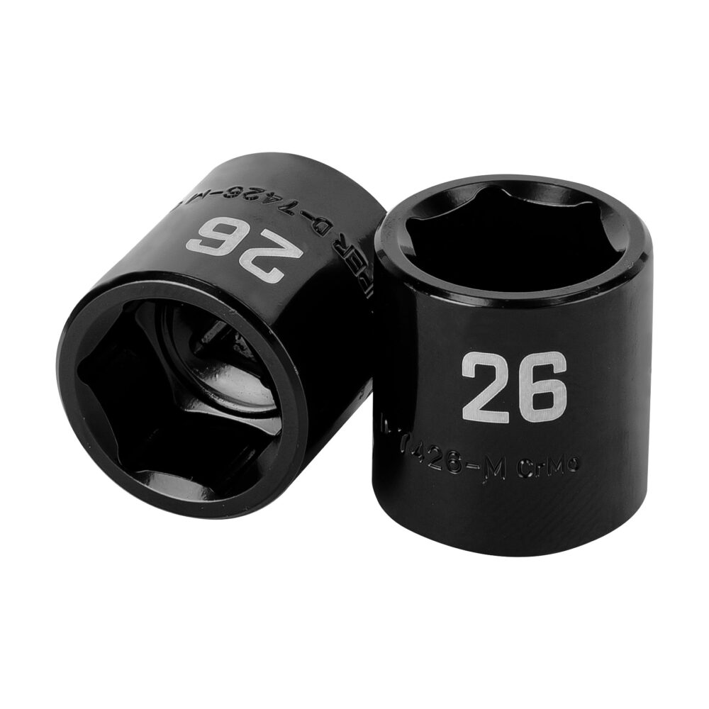 DADO DE IMPACTO DE 26 MM, 6 PUNTAS, CUADRO 1/2"