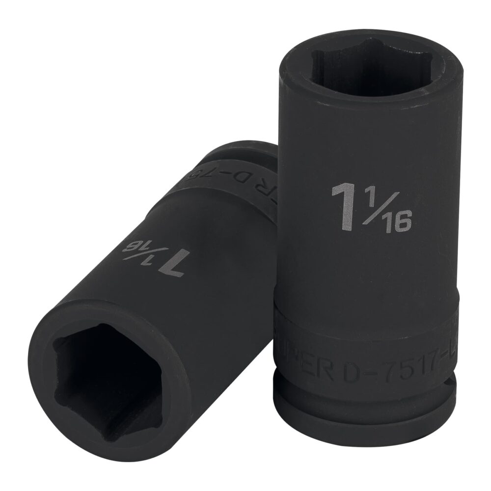 DADO LARGO DE IMPACTO DE 1-1/16", 6 PUNTAS, CUADRO 3/4"