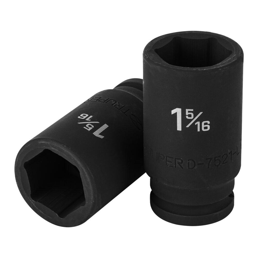 DADO LARGO DE IMPACTO DE 1-5/16", 6 PUNTAS, CUADRO 3/4"