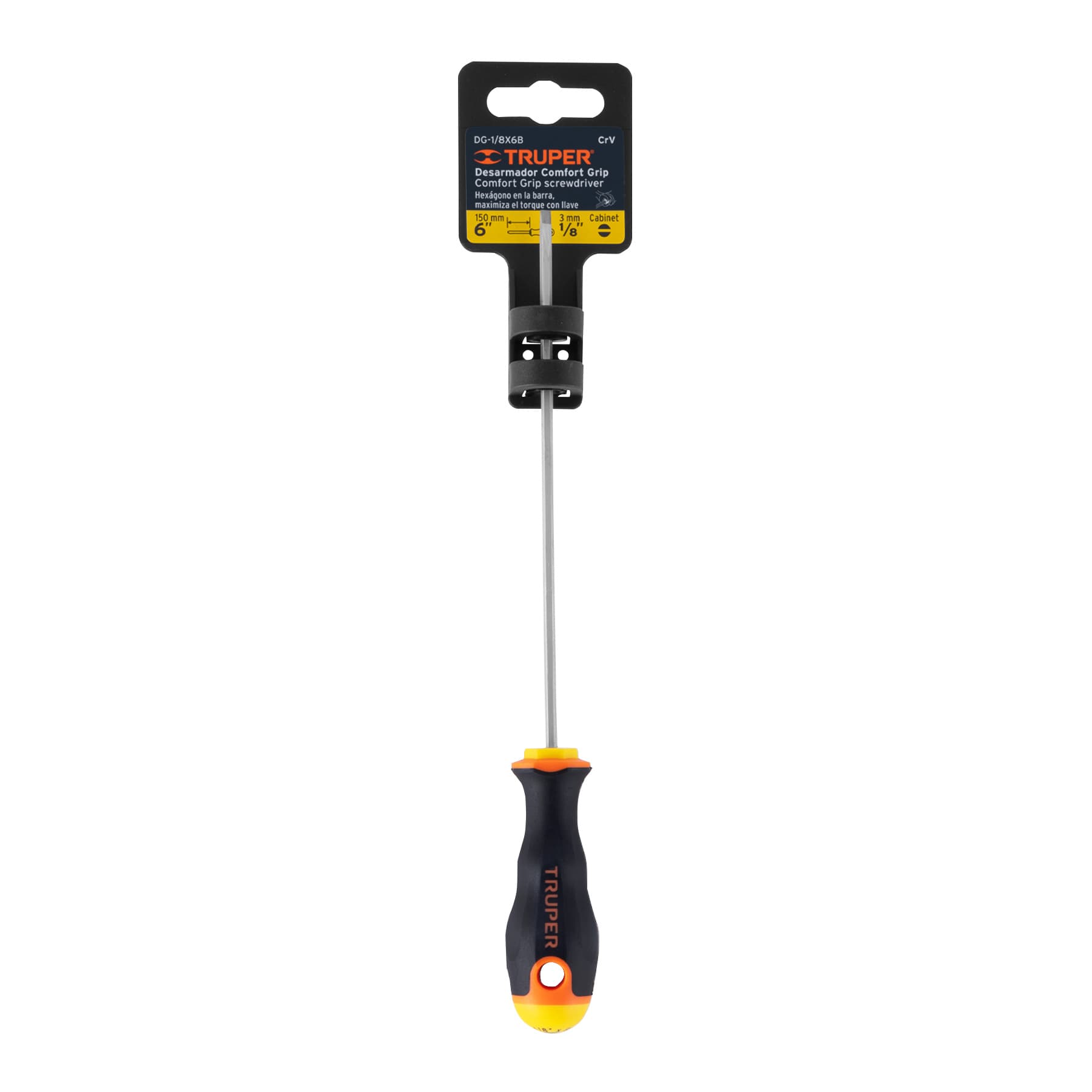 DESARMADOR CABINET 1/8" X 6" MANGO COMFORT GRIP - Image 2