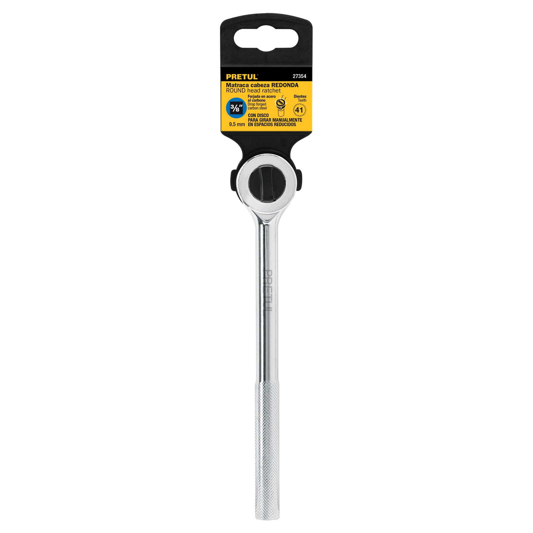 MATRACA CUADRO 3/8" CABEZA REDONDA CON DISCO - Imagen 2