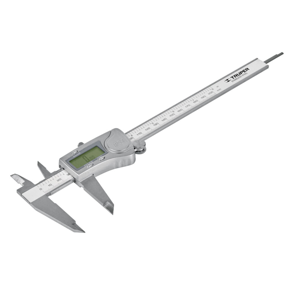 CALIBRADOR VERNIER DIGITAL 6" ACERO INOX, STD Y MM