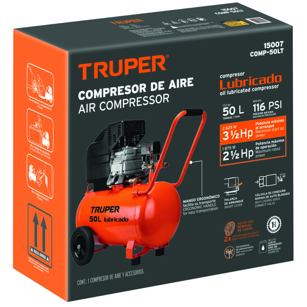 CAJA DE EMPAQUE DE REPUESTO PARA COMP-50LT