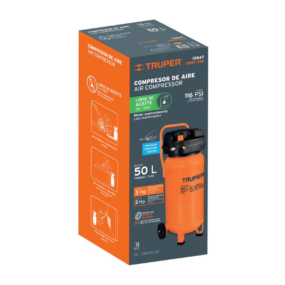 CAJA DE EMPAQUE DE REPUESTO PARA COMP-50S