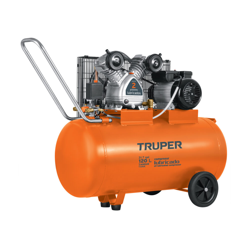 COMPRESOR LUBRICADO, DE BANDA, 120L,4HP, HOR, 220V