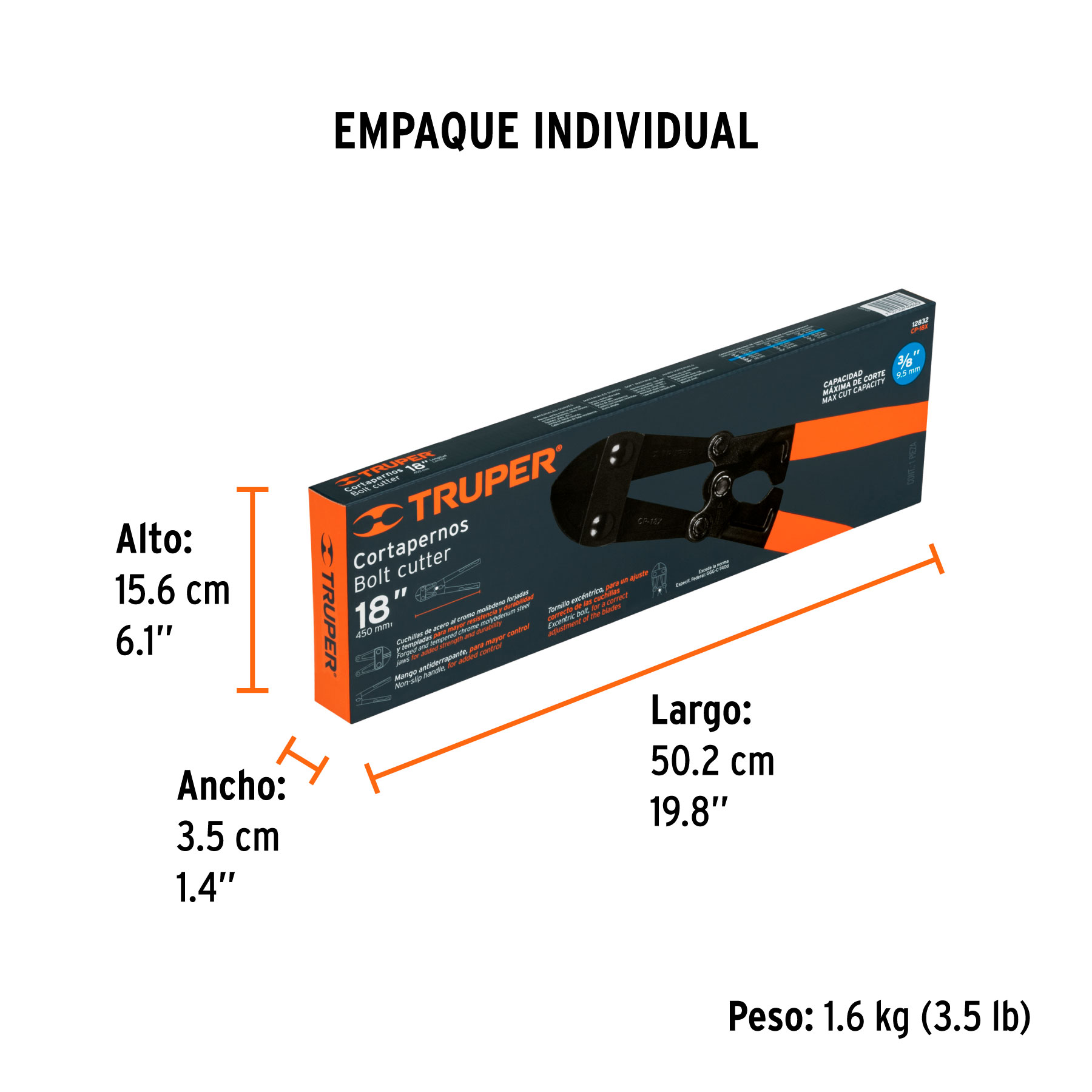CORTAPERNOS 18", PROFESIONAL - Image 2
