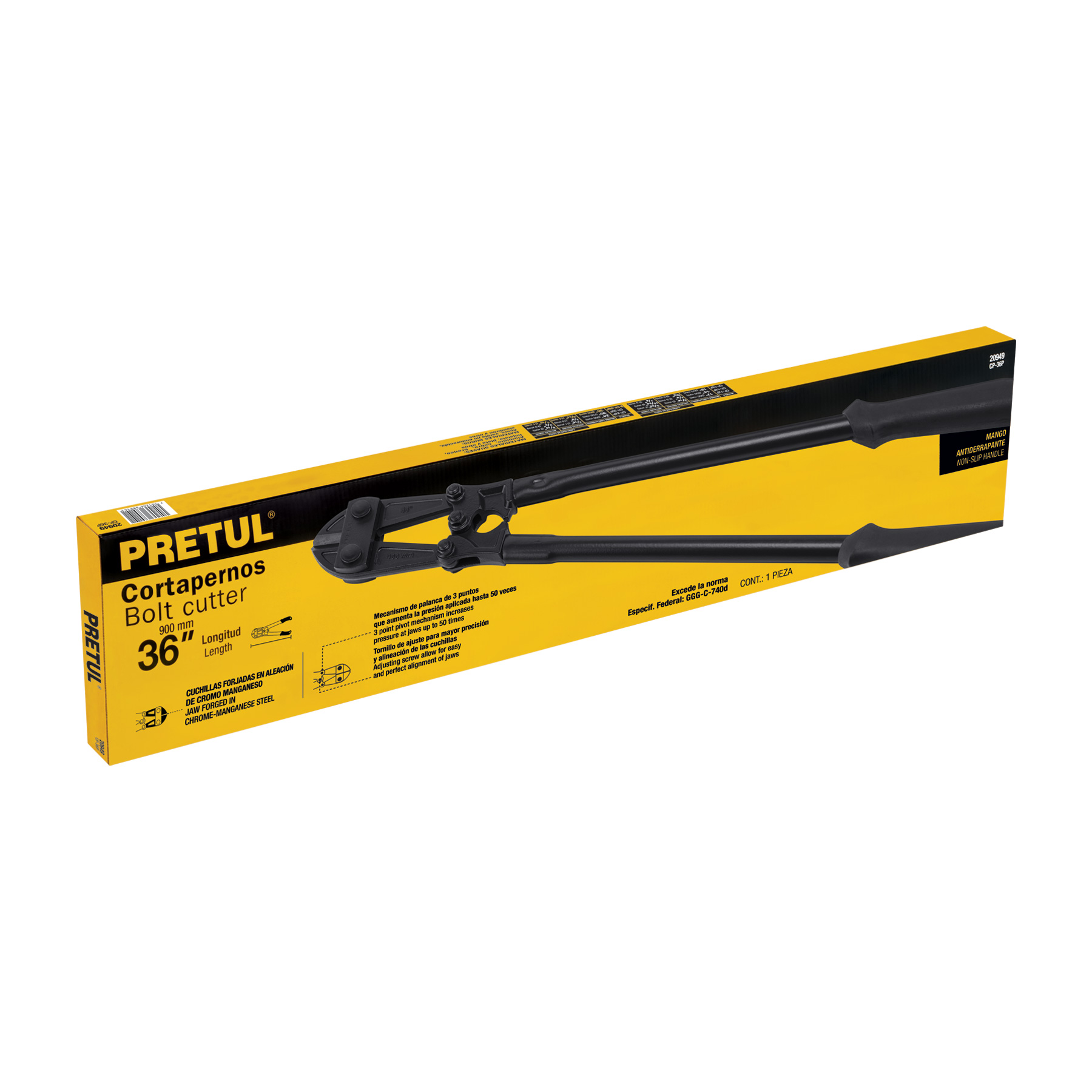 CORTAPERNOS 36", MANGO TUBULAR - Image 2