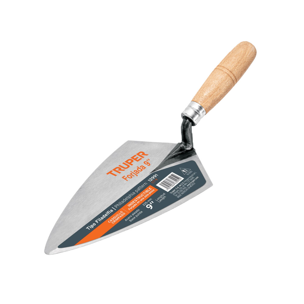 CUCHARA PARA ALBAÑIL 9" FORJADA TIPO FILADELFIA