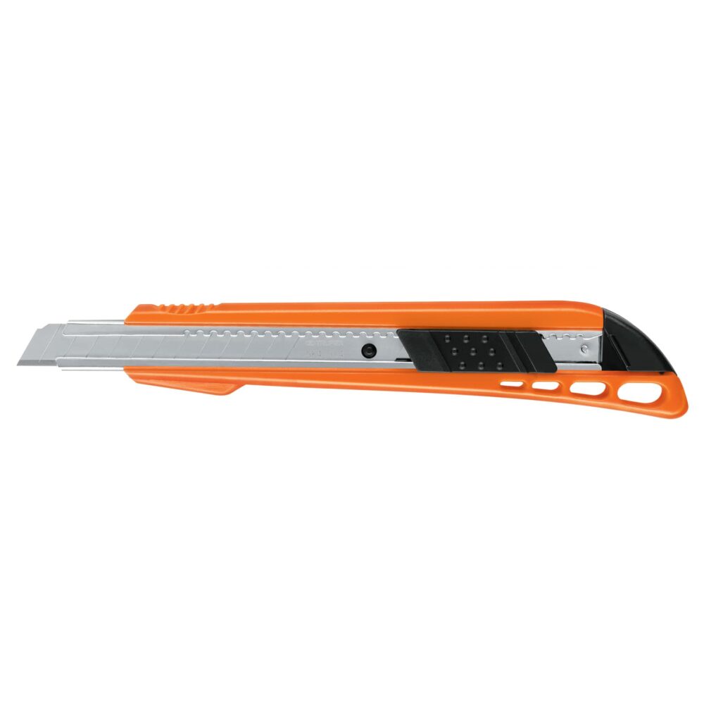 CUTTER 9 MM REFORZADO DE PLÁSTICO CON ALMA METÁLICA