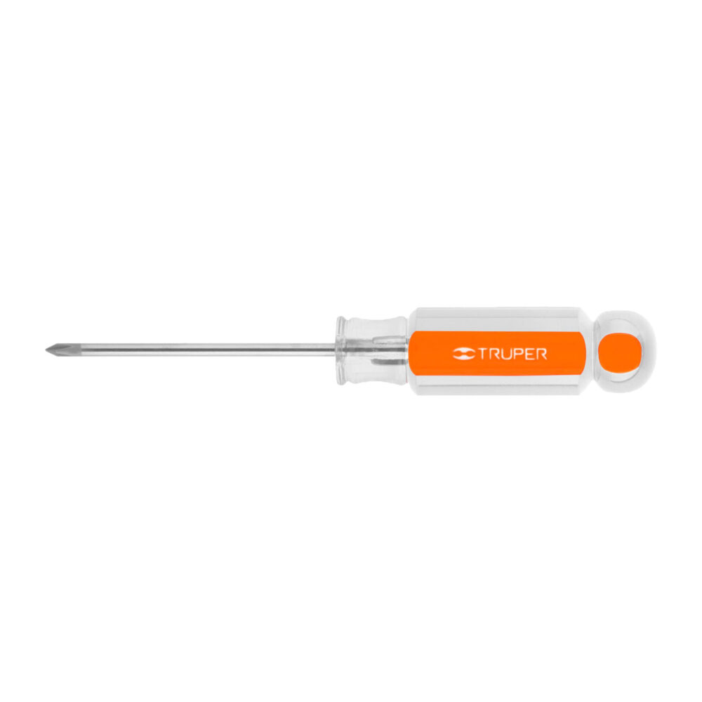 DESARMADOR DE CRUZ 1/8" X 2-1/2" MANGO DE ACETATO