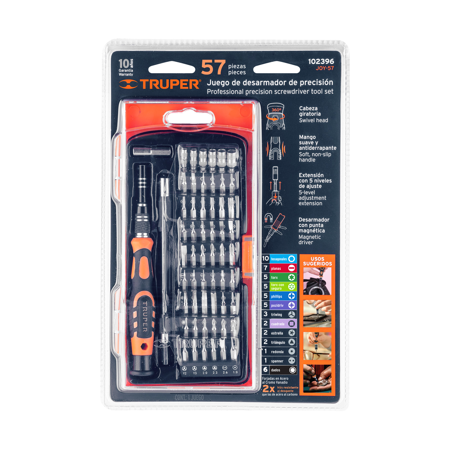 DESARMADOR DE PRECISIÓN CON 57 PUNTAS INTERCAMBIABLES - Image 2