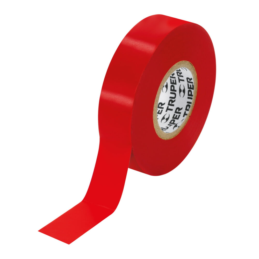 CINTA DE AISLAR DE 18 M X 19 MM, ROJA