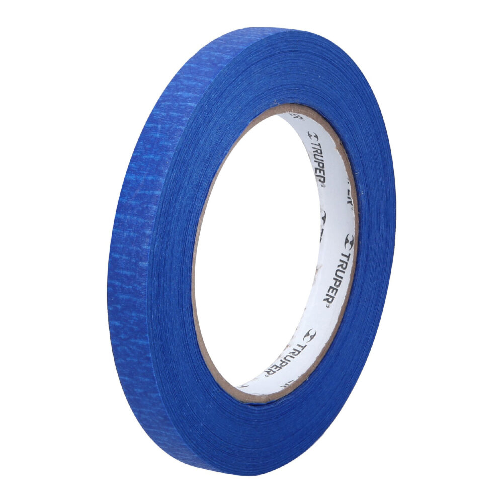CINTA MASKING TAPE AZUL DE 1/2" X 50 M PARA PINTOR