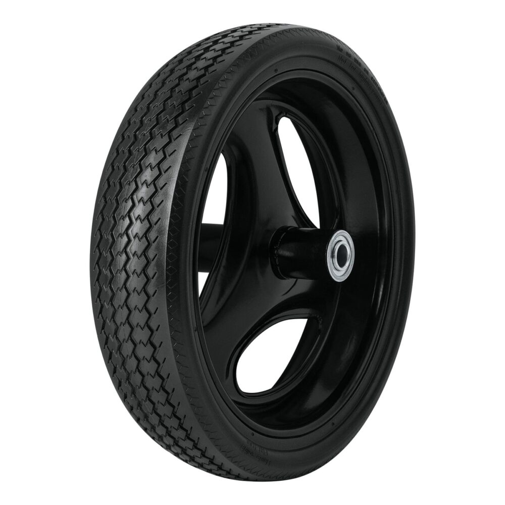 LLANTA COMPLETA IMPONCHABLE 13-1/2", INCLUYE EJE Y BALEROS
