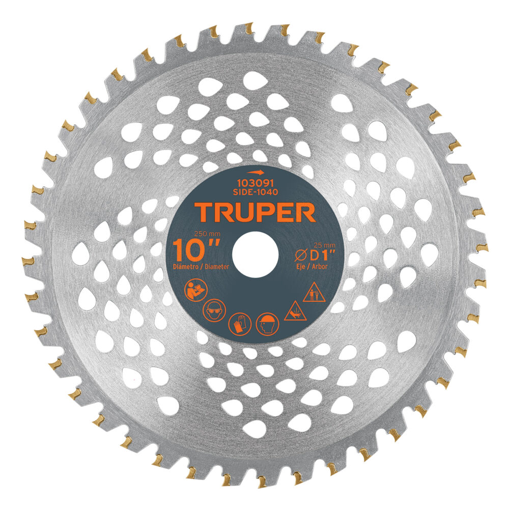 DISCO SIERRA 10" P/DESBROZADORA, 40 DIENTES, TRUPER