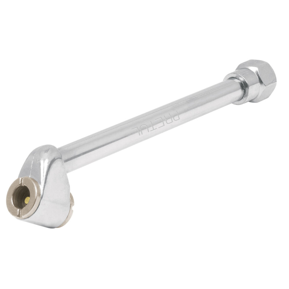 INFLADOR DE CABEZA DOBLE, CUERDA 1/4 NPT