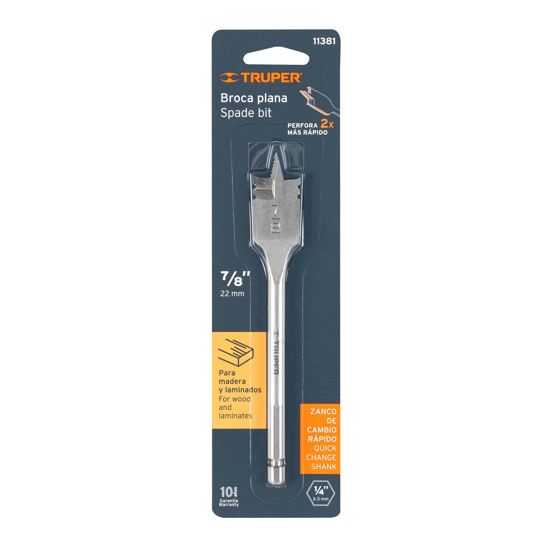 BROCA PLANA DE MANITA 7/8" PARA MADERA - Image 2
