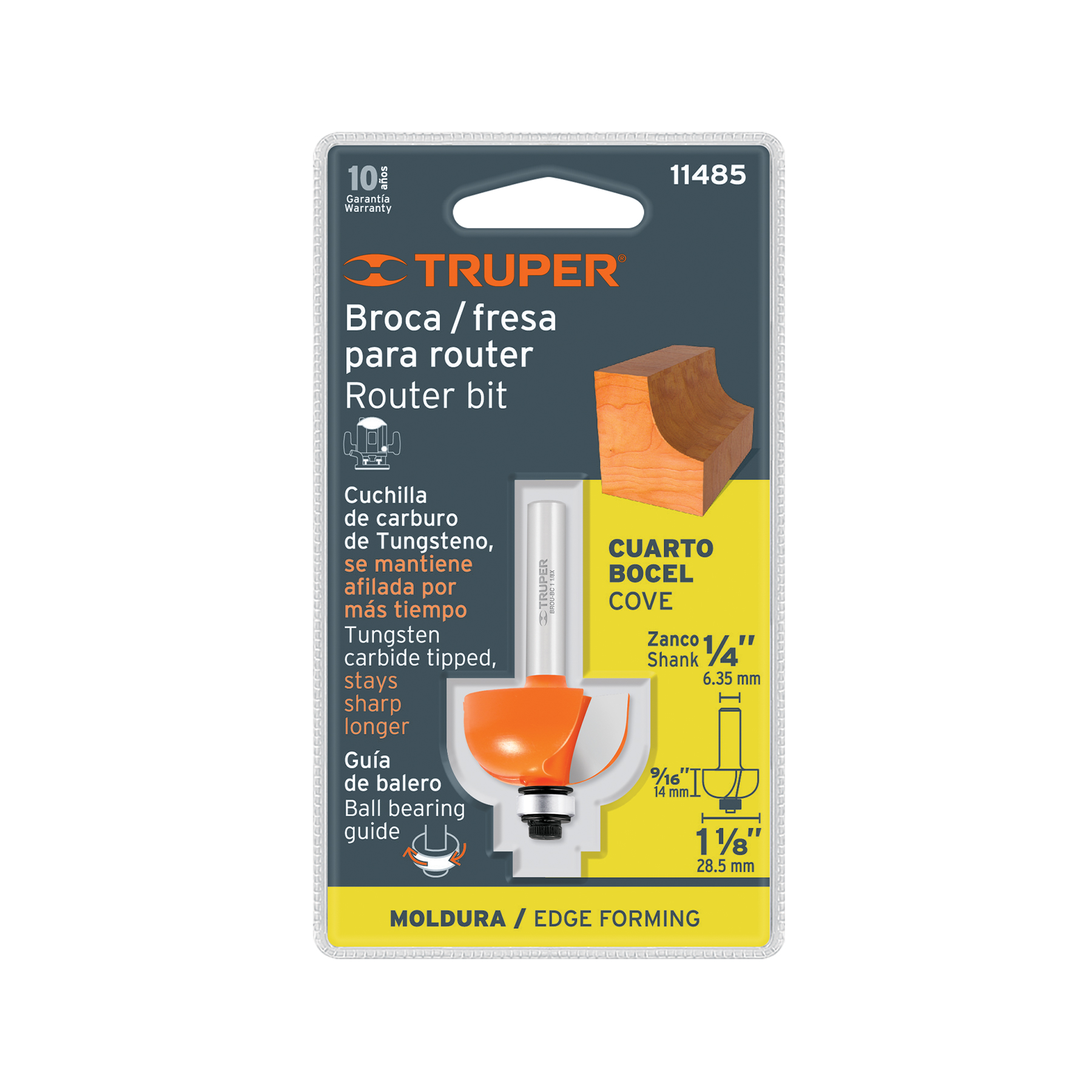 BROCA PARA ROUTER, BOCEL CUARTO, 1-1/8" CON BALERO - Image 2