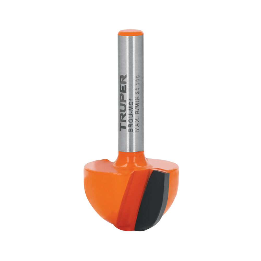 BROCA PARA ROUTER, MEDIA CAÑA, 1"