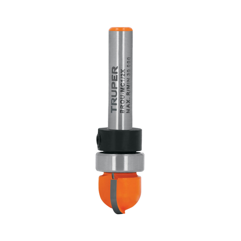 BROCA PARA ROUTER, MEDIA CAÑA, 1/2" CON BALERO