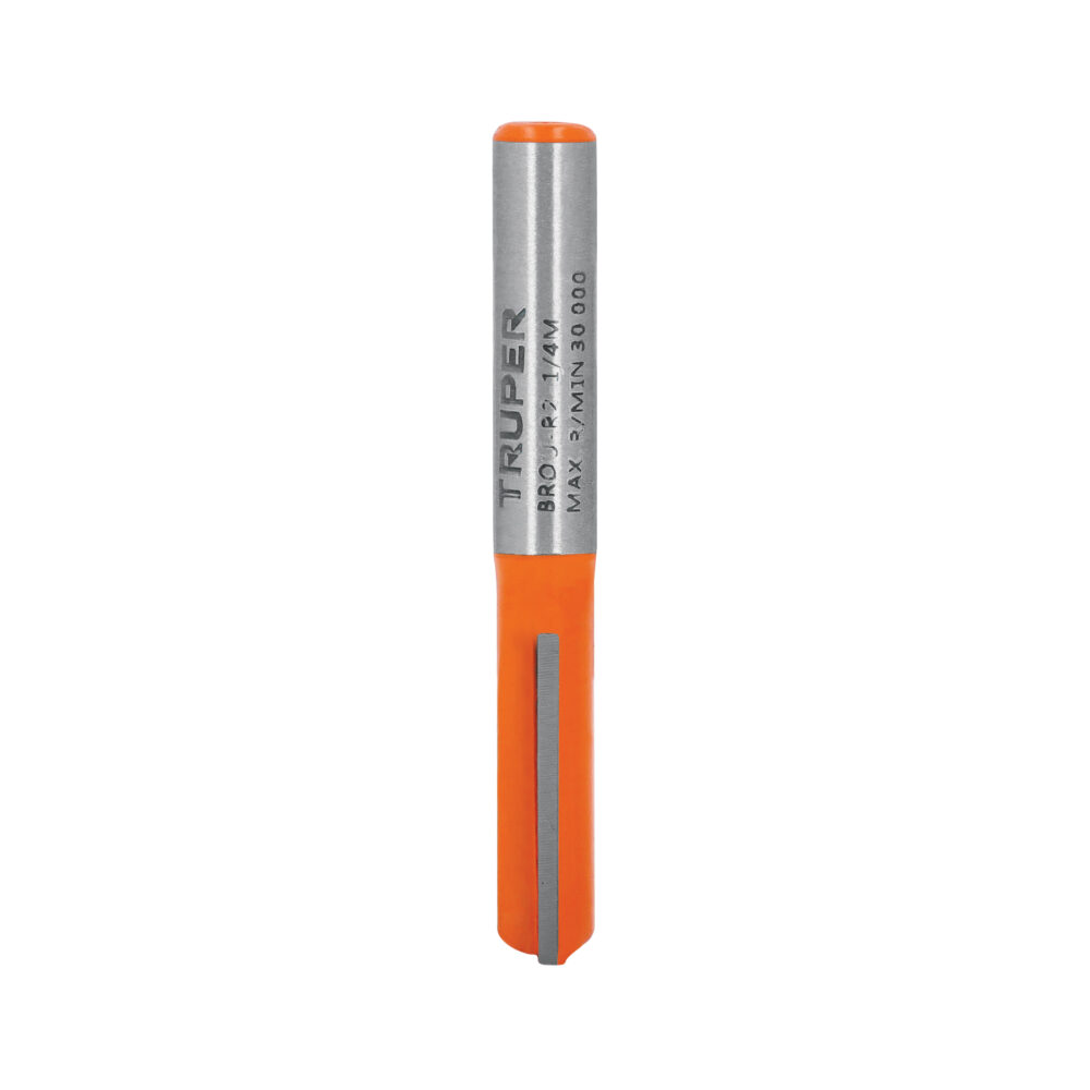 BROCA PARA ROUTER, RECTA 2 FILOS, 1/4", MEDIANA