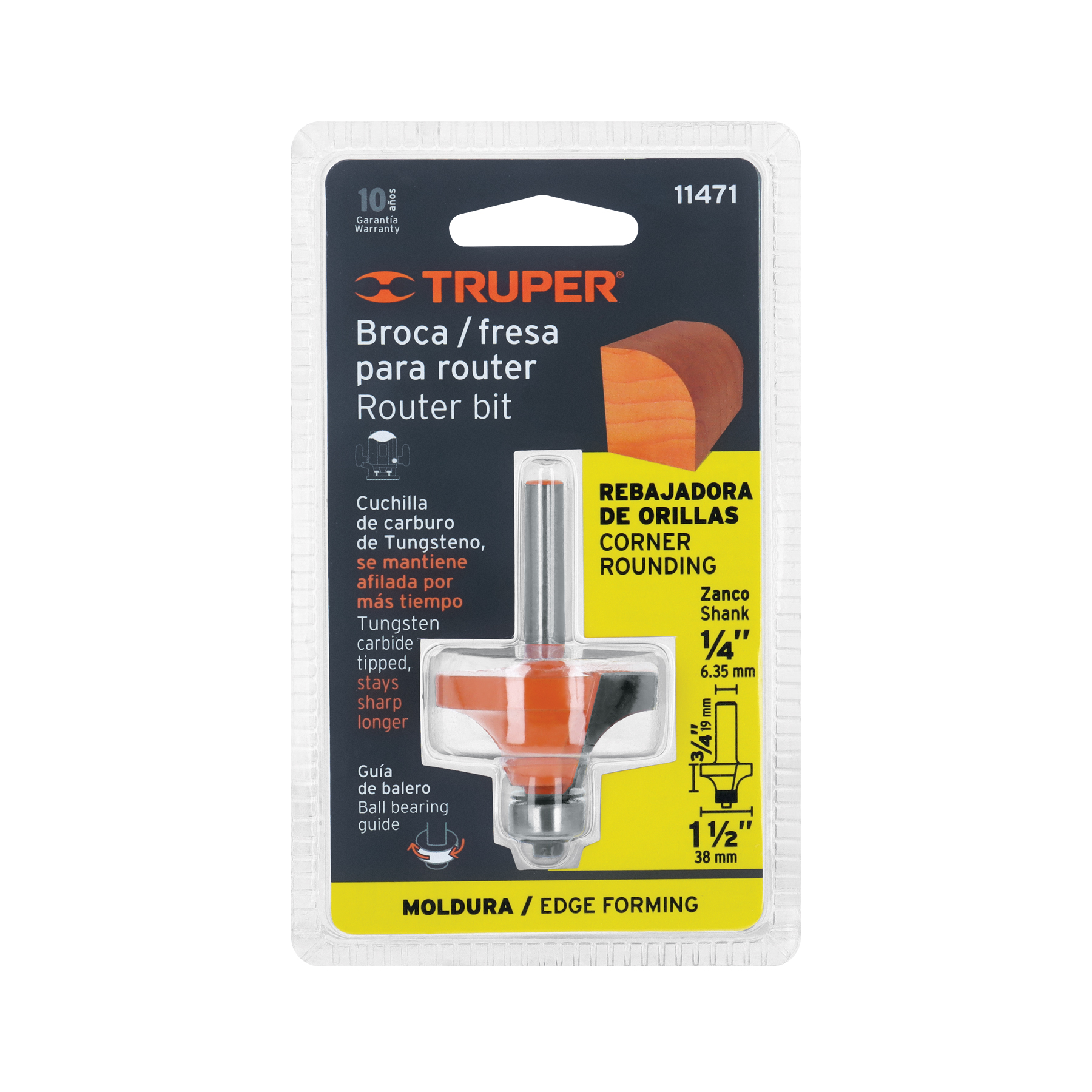BROCA PARA ROUTER, REDONDEADO, 1-1/2" CON BALERO - Image 2