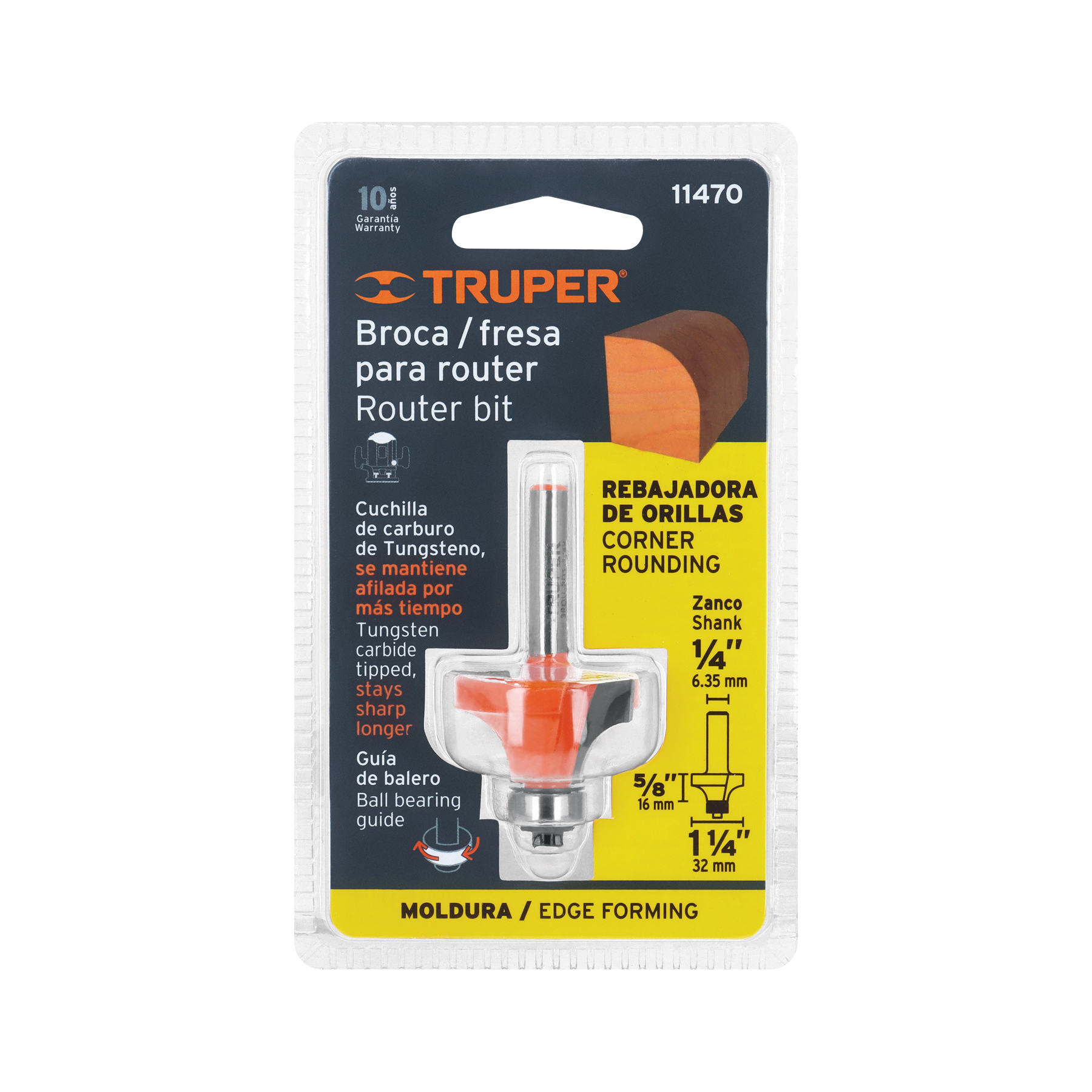 BROCA PARA ROUTER, REDONDEADO, 1-1/4" CON BALERO - Image 2