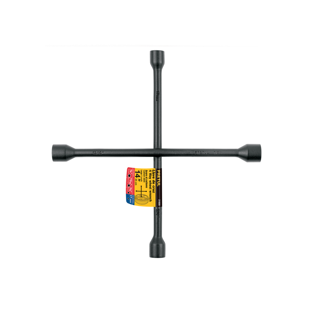 LLAVE DE CRUZ 14' PLEGABLE PULIDA Y CROMADA